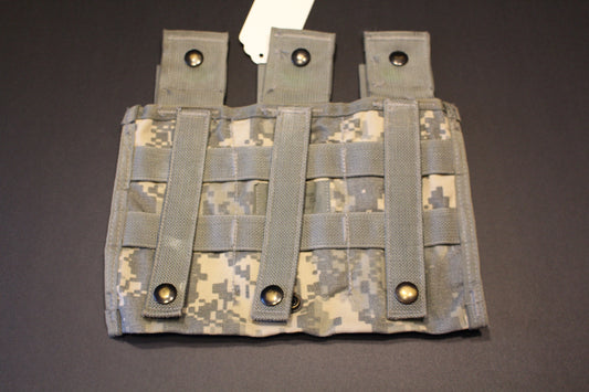 Three Mag Pouch, MOLLE II, USGI, Side x Side ACU Digital Camo