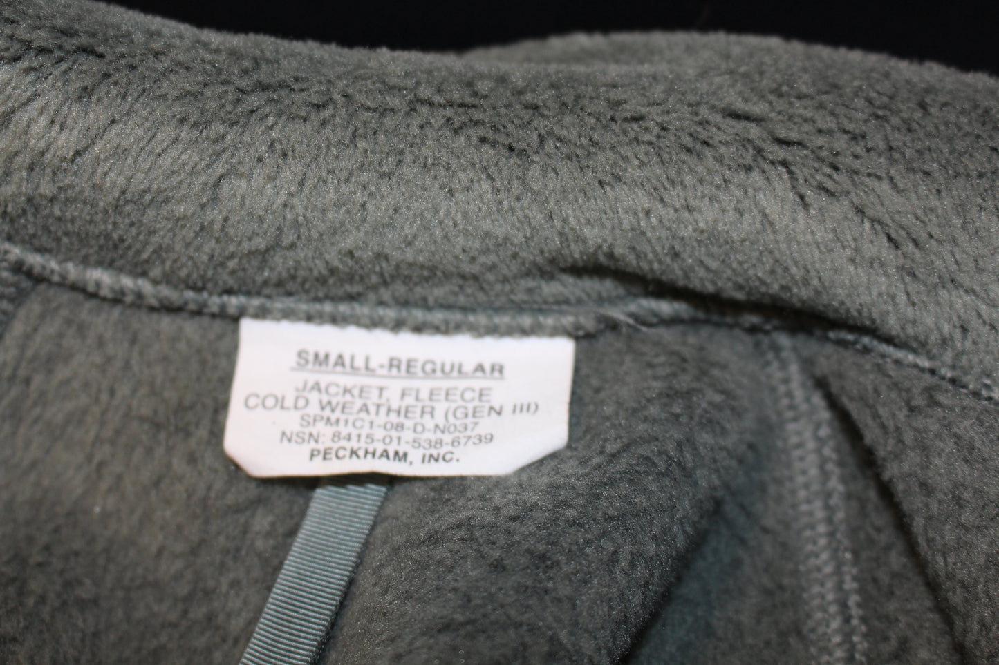 Jacket Fleece, Cold Weather Gen lll -Polartec-USGI- Small-Reg. Grade A